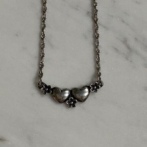 Heart and Flower Necklace